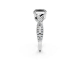 White gold Fancy Black Radiant Cut Solitaire Twist Pave Diamond Engagement Ring with Prong Setting_20
