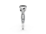 White gold Fancy Black Radiant Cut Solitaire Twist Pave Diamond Engagement Ring with Prong Setting_38