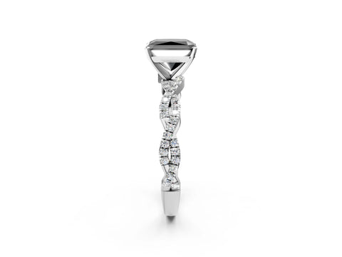 White gold Fancy Black Radiant Cut Solitaire Twisted Pave Band with Four-Prong Setting_17