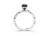 White gold Fancy Black Radiant Cut Solitaire Twisted Pave Band with Four-Prong Setting_18