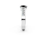 White gold Fancy Black Round Cut Cut Channel Set Solitaire Ring with Four-Prong Setting_14