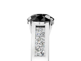 White gold Fancy Black Round Cut Cut Channel Set Solitaire Ring with Four-Prong Setting_17