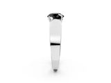 White gold Fancy Black Round Cut Diamond Channel Set Solitaire Ring with Four-Prong Setting_27