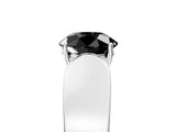 White gold Fancy Black Round Cut Diamond Channel Set Solitaire Ring with Four-Prong Setting_29