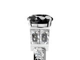 White gold Fancy Black Round Cut Diamond Engagement Ring with Baguette Side Stones and Channel Set Band_29
