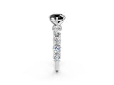 White gold Fancy Black Round Cut Diamond Side Stone Engagement Ring with Four-Prong Setting_38