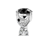 White gold Fancy Black Round Cut Solitaire Twist Pave Diamond Engagement Ring with Prong Setting_23