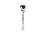White gold Fancy Black Round Cut Solitaire Twisted Pave Band with Four-Prong Setting_17