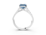 White gold Fancy Blue Asscher  Brilliant Channel-Set Solitaire Ring with Four-Prong Setting_57
