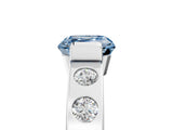 White gold Fancy Blue Asscher Cut Brilliant Channel-Set Diamond Ring with Bezel Prong Setting_17