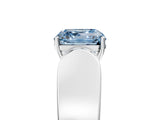 White gold Fancy Blue Asscher Cut Cut Diamond Channel Set Solitaire Ring with Four-Prong Setting_65