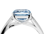 White gold Fancy Blue Asscher Cut Cut Pave Split Shank Engagement Ring with Four-Prong Setting_52