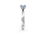 White gold Fancy Blue Asscher Cut Solitaire Diamond Engagement Ring with Twisted Pave Band and Four-Prong Setting_21