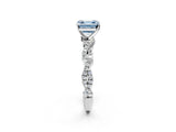 White gold Fancy Blue Asscher Cut Solitaire Twisted Pave Band with Four-Prong Setting_17
