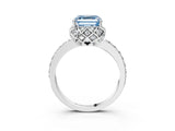 White gold Fancy Blue Asscher  Diamond Solitaire Ring with Shared Prong Pavé Band_31