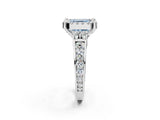 White gold Fancy Blue Asscher  Halo Diamond Engagement Ring with Split Shank and Four-Prong Setting_37