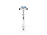 White gold Fancy Blue Asscher  Halo Diamond Pavé Solitaire Ring_71