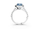 White gold Fancy Blue Asscher  Halo Pavé Diamond Engagement Ring with Four-Prong Setting_29