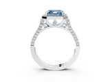 White gold Fancy Blue Asscher  Halo Pave Split Shank Prong Setting Ring_28