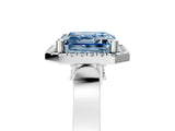White gold Fancy Blue Asscher  Halo Pave Split Shank Prong Setting Ring_31