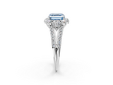 White gold Fancy Blue Asscher  Halo Split Shank Diamond Engagement Ring with Prong Setting_19