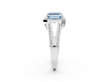 White gold Fancy Blue Asscher  Halo Split Shank Diamond Ring with Four-Prong Setting_20