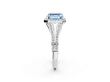 White gold Fancy Blue Asscher  Halo Split Shank Pave Diamond Ring with Four-Prong Setting_46