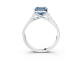 White gold Fancy Blue Asscher  Solitaire Channel-Set Diamond Engagement Ring with Four-Prong Setting_53