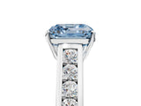 White gold Fancy Blue Asscher  Solitaire Channel-Set Diamond Engagement Ring with Four-Prong Setting_54
