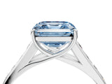 White gold Fancy Blue Asscher  Solitaire Channel-Set Diamond Engagement Ring with Four-Prong Setting_54