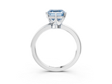 White gold Fancy Blue Asscher  Solitaire Diamond Ring with Six-Prong Setting on a Classic Band_51