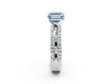 White gold Fancy Blue Asscher  Solitaire Diamond with Pave and Channel Set Band_19