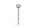 White gold Fancy Blue Asscher  Solitaire Marquise Side Stone Prong Setting Ring_18