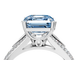 White gold Fancy Blue Asscher  Solitaire Pave Split Shank Engagement Ring with Six-Prong Setting_21