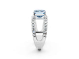White gold Fancy Blue Asscher  Solitaire Split Shank Pave Diamond Ring_43