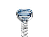 White gold Fancy Blue Asscher  Solitaire Twisted Band Prong Set Engagement Ring_52