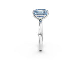 White gold Fancy Blue Asscher  and Emerald Cut Toi Moi Ring with Prong Setting_71