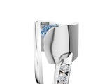 White gold Fancy Blue Cushion Cut Solitaire Tension-Set Diamond Split Shank Ring_5