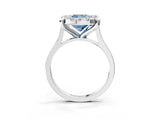 White gold Fancy Blue Cushion  Diamond Cluster Halo Solitaire with Four-Prong Setting_103