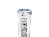 White gold Fancy Blue Cushion  Solitaire Bezel-Set Diamond Ring with Channel-Set Band_42