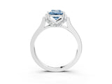 White gold Fancy Blue Emerald Cut Brilliant Solitaire Diamond Ring with Channel Set Band and Bar Prong Setting_15