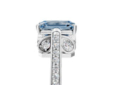 White gold Fancy Blue Emerald  Cut Cathedral Pave Diamond Engagement Ring with Six-Prong Setting_37