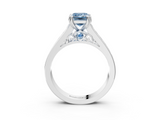 White gold Fancy Blue Emerald  Cut Channel Set Solitaire Engagement Ring with Prong Setting_23