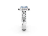 White gold Fancy Blue Emerald  Halo Diamond Split Shank Engagement Ring with Prong Setting_41