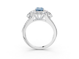 White gold Fancy Blue Emerald  Halo Split Shank Diamond Engagement Ring with Prong Setting_23