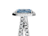 White gold Fancy Blue Emerald  Halo Split Shank Diamond Ring with Pavé Setting_31