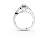 White gold Fancy Blue Emerald  Halo Split Shank Diamond Ring with Prong Setting_22