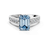 White gold Fancy Blue Emerald  Solitaire Channel-Set Diamond Engagement Ring with Four-Prong Setting_31