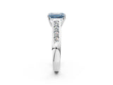 White gold Fancy Blue Emerald  Solitaire Channel-Set Diamond Engagement Ring with Four-Prong Setting_33