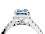 White gold Fancy Blue Emerald  Solitaire Pave Diamond Engagement Ring with Prong Setting_24
